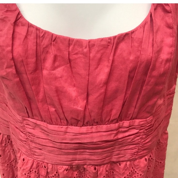 Loft Eyelet Dusty Rose Dress - Picture 6 of 7